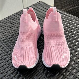 Puma Women's Pink Slip-On Sneakers